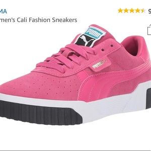 PUMA pink suede sneakers